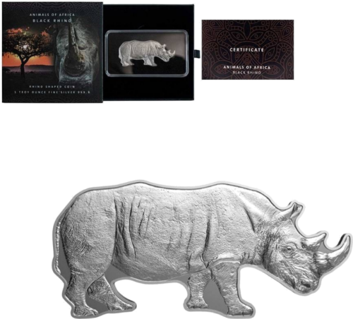 2022 Black Rhino 1 oz Proof Silver Coin in a Box (1)