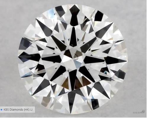 0.5 carat G-SI1 Excellent cut Natūralus Round Deimantas (1)