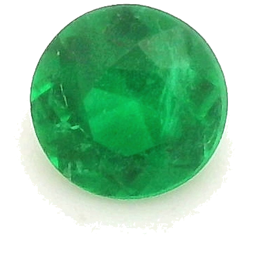 0.14 carat GREEN Round Smaragdas (1)