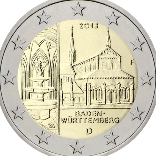 2013 Vokietija Badenas-Viurtembergas 2 eurų monetos (2)