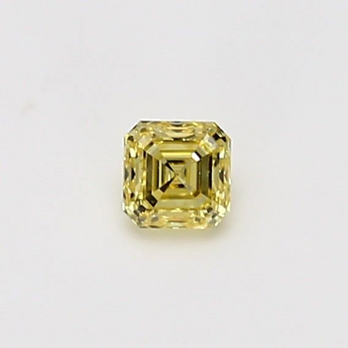 0.26 carat Yellow-SI1 Natūralus Asscher Deimantas (1)