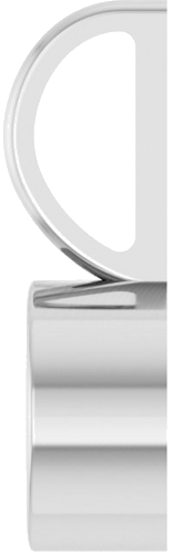 Sterling Silver 6 mm Round Solitaire Charm Pendant Mounting (3)