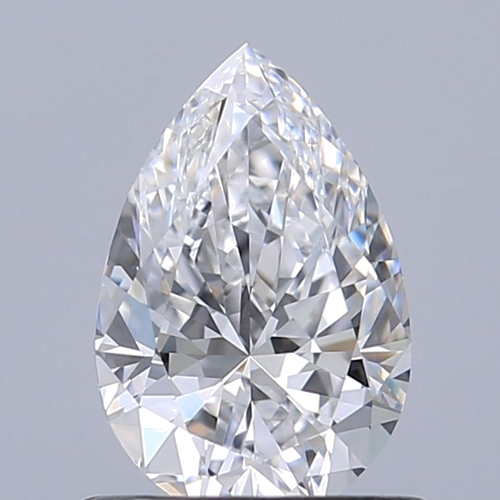 0.7 carat D-VVS1 Natūralus Pear Deimantas (1)