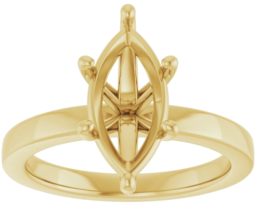 Sužadėtuvių Žiedas „Solitaire“ 14k yellow gold Marquise 13mm x 6.5mm (3)