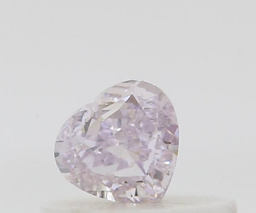 0.25 carat Fancy Light Pinkish Purple-VS2 Natūralus Heart Deimantas (1)