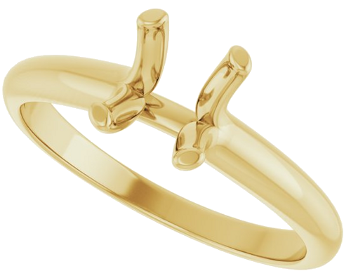 Sužadėtuvių Žiedas „Solitaire“ 14k yellow gold Oval 8mm x 6mm (5)