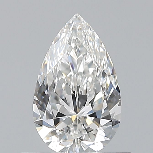0.53 carat F-VVS1 Natūralus Pear Deimantas (1)