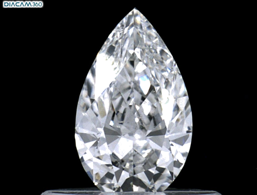 0.39 carat F-VS2 Natūralus Pear Deimantas (1)