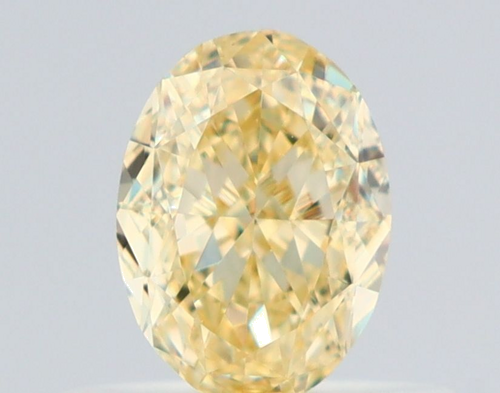 0.5 carat Fancy Light Yellow-VS1 Natūralus Oval Deimantas (1)