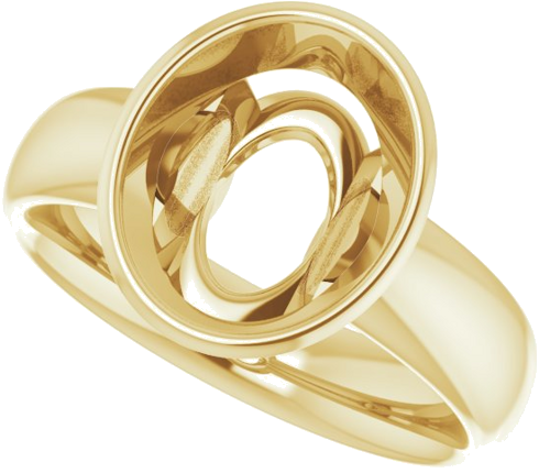 Sužadėtuvių Žiedas „Bezel-Set Solitaire“ 14k yellow gold Oval 11mm x 9mm (5)