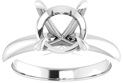 Sužadėtuvių Žiedas „Claw-Prong Solitaire“ 925 Sidabro Round 9mm (3)
