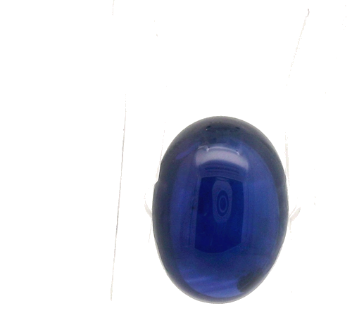 3.47 carat BLUE CABOCHON cut Oval Safyras (1)