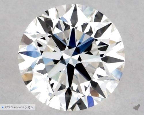 0.5 carat G-VVS2 Excellent cut Natūralus Round Deimantas (1)