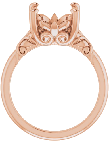 Sužadėtuvių Žiedas „Solitaire“ 14k rose gold Oval 12mm x 10mm (2)