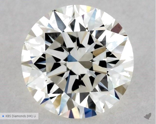 0.54 carat J-VVS1 Excellent cut Natūralus Round Deimantas (1)