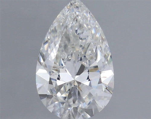 0.7 carat F-SI2 Natūralus Pear Deimantas (1)