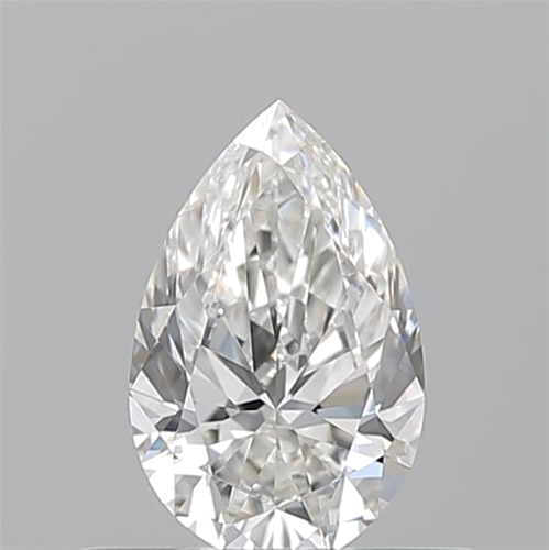 0.5 carat F-VVS1 Natūralus Pear Deimantas (1)