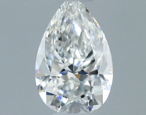 0.31 carat F-VVS2 Natūralus Pear Deimantas (1)