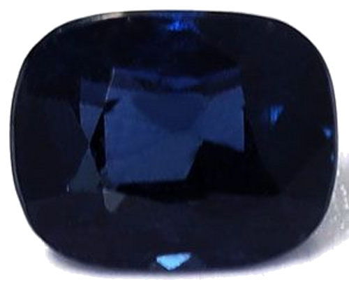 1.28 carat BLUE Cushion Safyras (1)