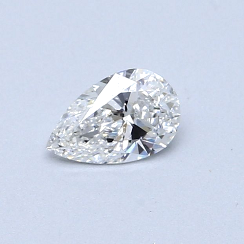 0.32 carat F-VVS1 Natūralus Pear Deimantas (1)