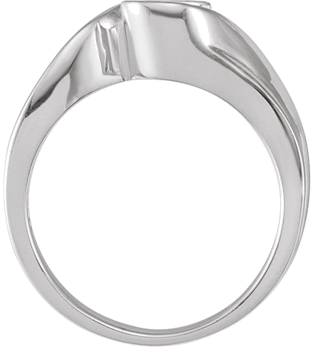 Sužadėtuvių Žiedas „Solitaire“ 585 Baltojo Aukso Round 5.2mm (2)