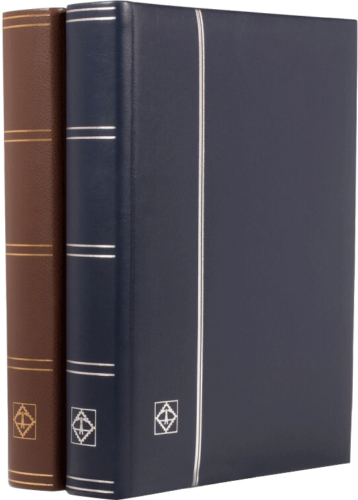 Ādas albums pastmarkām Leader Din (64 lappuses) (1)