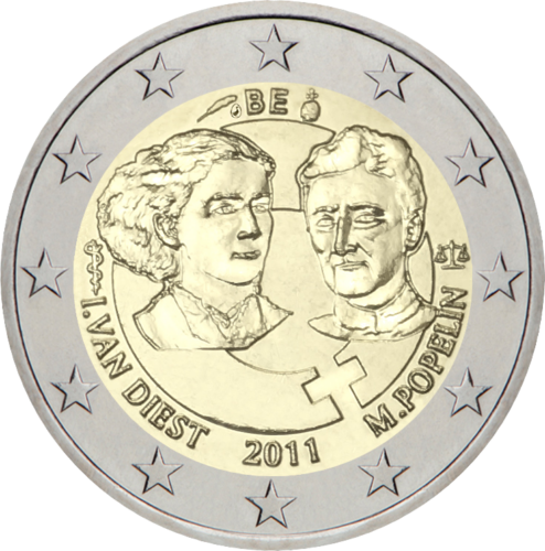 2011 Бельгия Международный женский день монета 2 евро (1)
