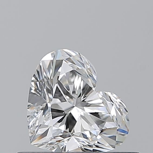 0.5 carat F-VVS1 Natūralus Heart Deimantas (1)