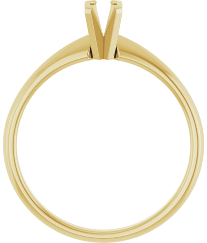 Sužadėtuvių Žiedas „Solitaire“ 14k yellow gold Oval 5.5mm x 3.5mm (2)