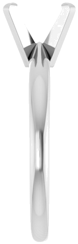 Sužadėtuvių Žiedas „Solitaire“ 14k white gold Oval 8mm x 6mm (4)