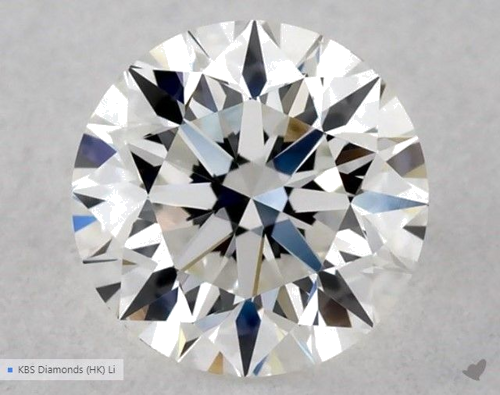 0.5 carat G-VVS2 Excellent cut Natūralus Round Deimantas (1)