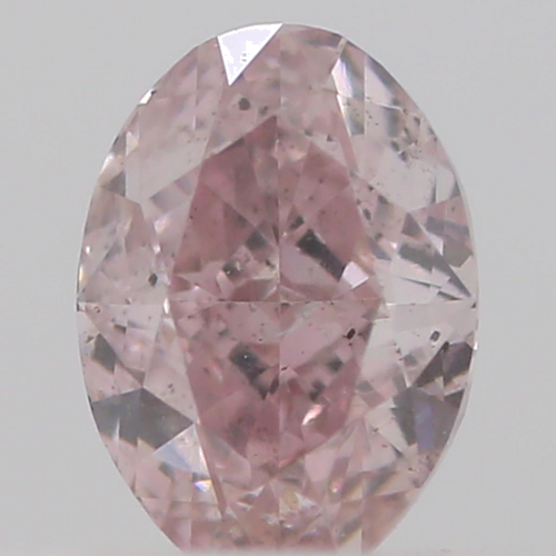 0.18 carat Fancy  Pink-SI1 Natūralus Oval Deimantas (1)