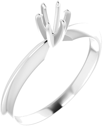 Sužadėtuvių Žiedas „Light Solitaire“ 585 Baltojo Aukso Round 3.5mm x 3.9mm (1)