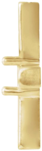 Pakabukas „Sideways Cross“ 14k yellow gold Round 2.5mm (2)