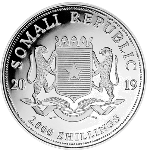 1 kg Dramblys 2019 Somalis sidabrinė moneta (2)