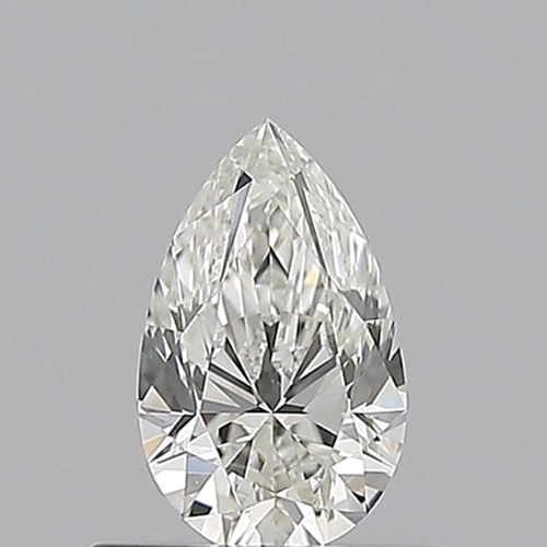 0.5 carat H-VS2 Natūralus Pear Deimantas (1)