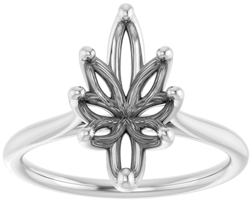 Sužadėtuvių Žiedas „Cathedral-Style Solitaire“ 14k white gold Marquise 12.5mm x 6.5mm (3)