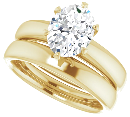 Sužadėtuvių Žiedas „Solstice Solitaire®“ 10k yellow gold Oval 9mm x 7mm (10)