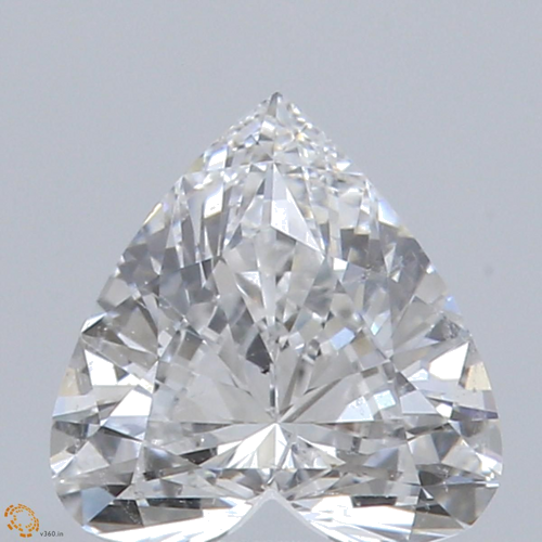 0.9 carat D-SI2 Natūralus Heart Deimantas (1)