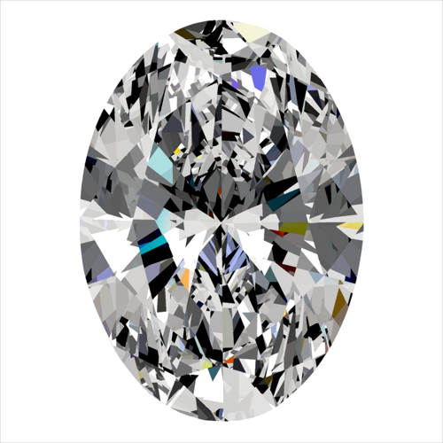 0.4 carat E-SI2 Natūralus Oval Deimantas (1)