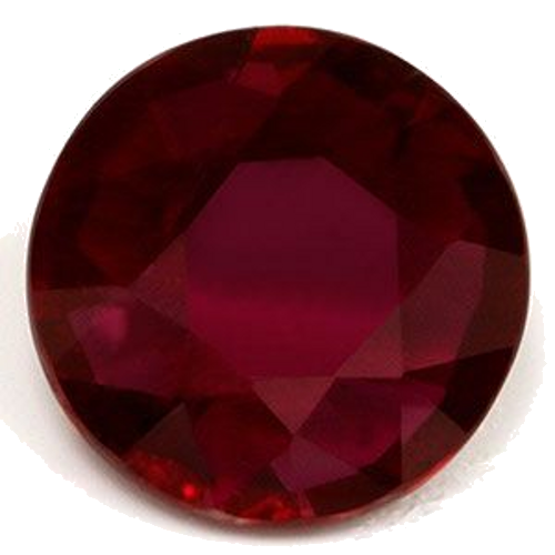 0.93 carat RED Round Rubinas (1)