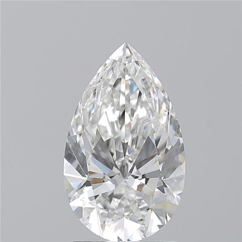 2.01 carat G-SI2 Natūralus Pear Deimantas (1)