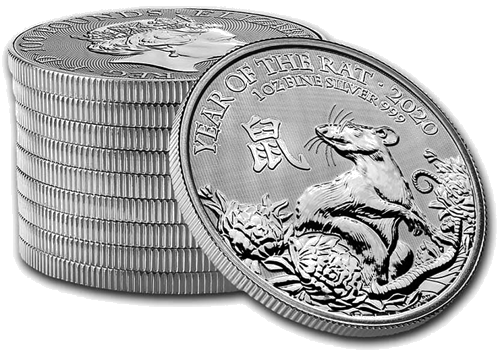 1 oz Year of the Rat 2020 Great Britain 1 oz silver coin (3)