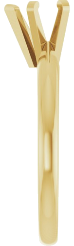 14K Yellow 5.5 x 5.5 mm Heart Solitaire Engagement Ring Mounting (4)