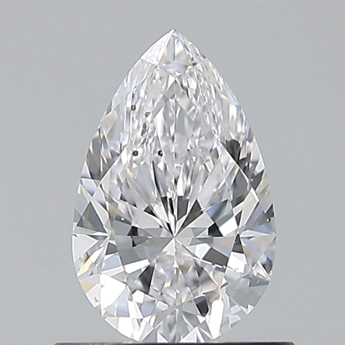 0.7 carat D-SI1 Natūralus Pear Deimantas (1)