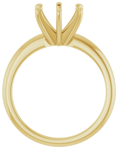 Sužadėtuvių Žiedas „Solitaire“ 18k yellow gold Round 8.2mm (2)