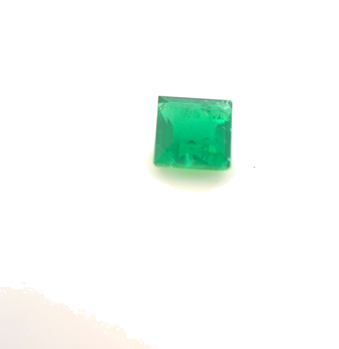 0.57 carat GREEN Square Smaragdas (1)