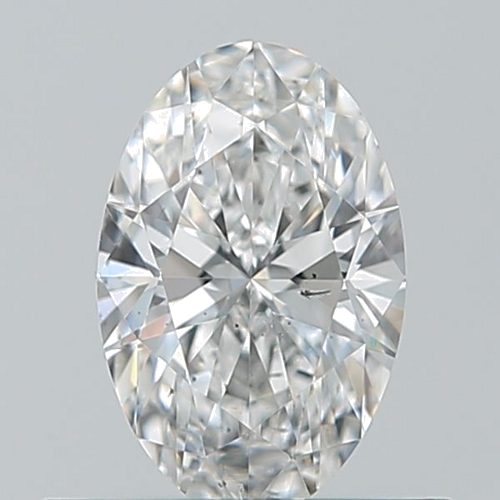 0.5 carat E-SI1 Natūralus Oval Deimantas (1)