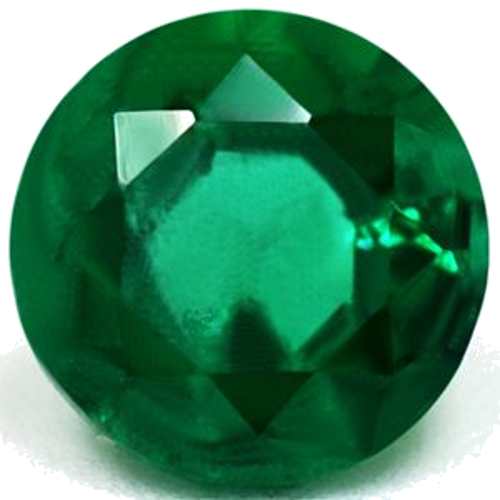 0.55 carat GREEN Round Smaragdas (1)
