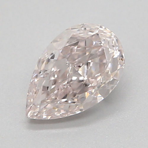 0.41 carat Light Pink-VVS2 Natūralus Pear Deimantas (1)